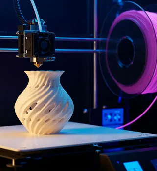 3D printing lab at top design school in India showcasing advanced product design